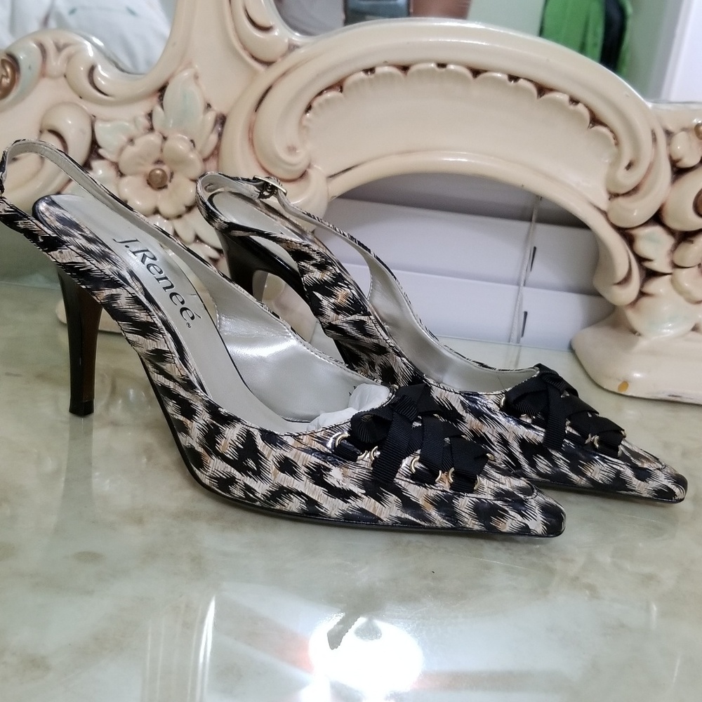 J. RENEE Animal print heels